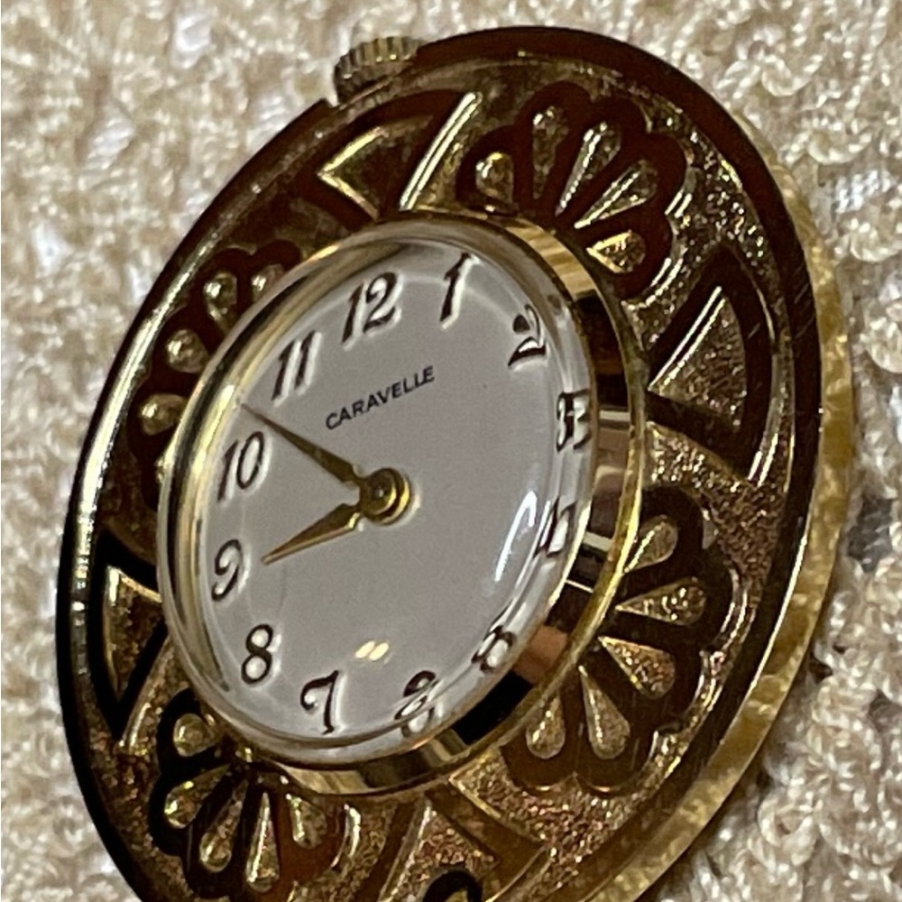 Vintage 1960’s Caravelle Gold-Tone Wind Up Mechanical Pendant. - Picture 4 of 6